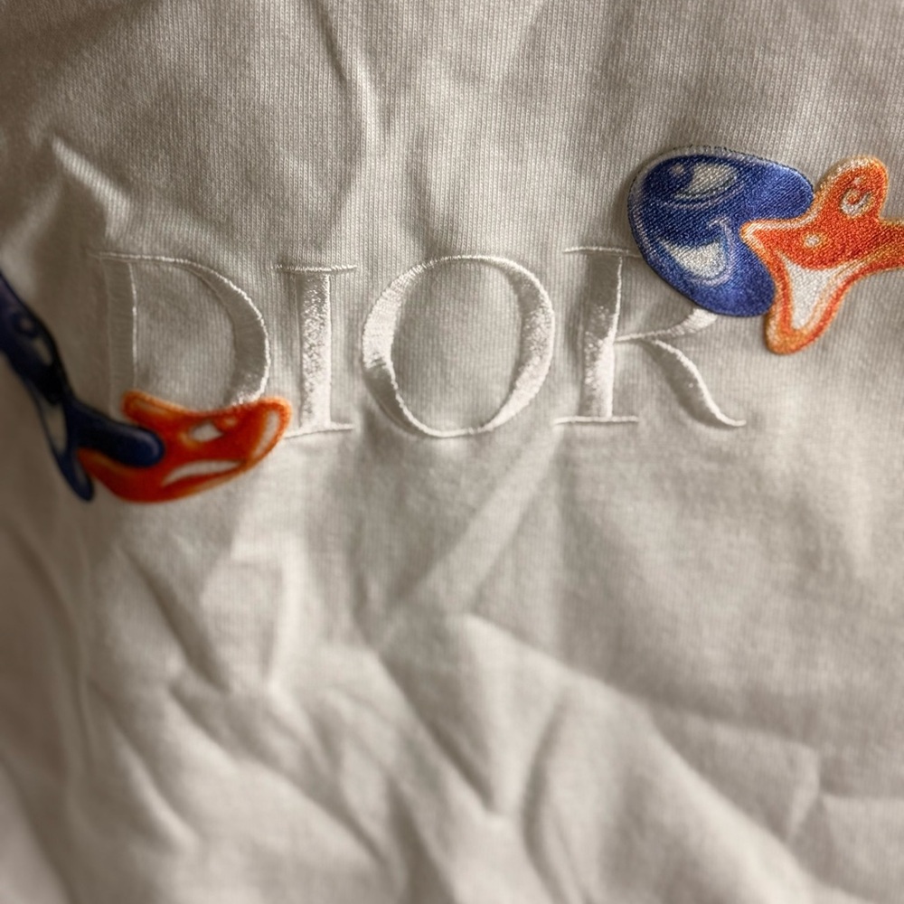 Dior Cream T-Shirt with Subtle Gray Tag